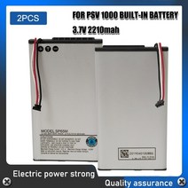 Sony psv1000 ps vita psv 1000 콘솔 sp65m 2210mah 3.7v용 충전식 교체 배터리 팩, 2개