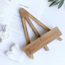 대나무 이젤 핸드폰 거치대 독서대, 대나무이젤