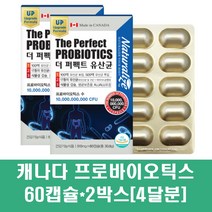 비피더스 유산균 신 프로바이오틱스 프리바이오틱스 프락토올리고당 효소 모유유산균 프롤린 포스트바이오틱스 100억 17종 식물성캡슐 캐나다, 2박스