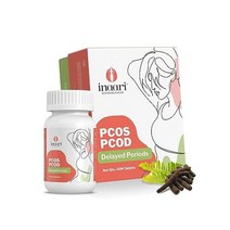 이나리 지연 기간 PCOS/PCOD용 아유르베딕 태블릿 | 아유시 승인 | 샤타바리 대시몰 및 여성 건강을 위한 40개 이상의 허브 | 60개 태블릿