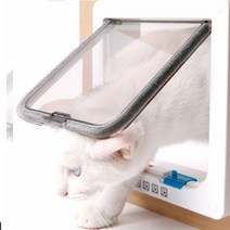 베란다펫도어 고양이 방묘창 강아지 안전문 출입문, 화이트