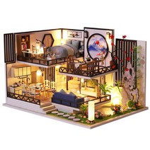옥탑방어른이 DIY 미니어처 하우스 만들기 산수화복층원룸 한글설명서 동봉
