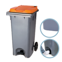 내쇼날 쓰레기통 음식물쓰레기통, 1개, NWB-120(주황페달)