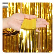 파티커튼 골드 브라이덜샤워 크리스마스 생일 벽장식 소품, 단품, 단품