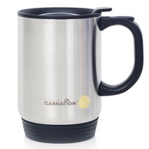 DIW187C36 카네이션 비엔나머그스텐350ML 물컵 스텐컵 뚜껑머그컵 손잡이컵 머그잔, 도매프리 본상품선택