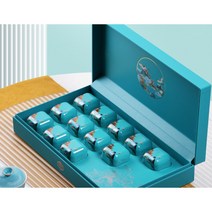 차 포장 차통 티백 제작 포장기 제조 만들기 선물 포장팩, 단품세트, 블루 12캔