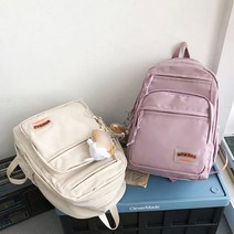 실용적인 여학생 책가방 백팩 신학기 여자 백펙 가방 고등 에코 여 책 중 여대생 캐주얼 데일리 신학기