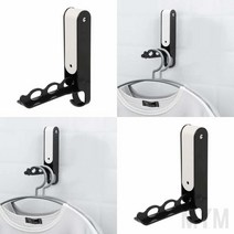 마이몰12 접이식 벽걸이 행거 블랙 신박한옷정리 틈새옷걸이