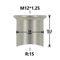 범용 O2 산소 센서 계단식 장착 보스 및 플러그 스테인레스 스틸 어댑터 M12 X 1.
