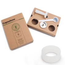 커피필터 핸드드립 여과지Capsulone/illy 커피 머신 메이커에 적합/스테인레스 스틸 금속 리필 가능 재사용, 07 1pod 1tamper 1ring