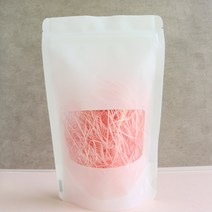 [이지포장]무광 PET 투명 사각창 지퍼스탠드 13X20+4 50매