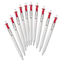 MITSUBISHI Pencil Mitsubishi 연필 젤 볼펜 Uniball One 0.5 Red 10 Hako UMNS05.15, 1개, 상품명참조