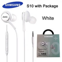 삼성 AKG 이어폰 EO-IG955 3.5mm 마이크 유선 헤드셋 Xiaomi 화웨이 갤럭시 s10 S9 S8 S7 S6, [09] S10  White Package