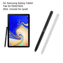 터치펜 터치 스크린 s-pen samsung galaxy tab s4 10.5 2018 sm-t830 sm-t835 t830 t835 활성 스타일러스 버튼 연필 로고 쓰기, 은, 한개옵션1