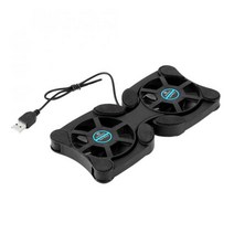공냉 cpu 저소음 쿨러 수냉식열교환기 접이식 USB 팬 미니 PC 휴대용 트윈 냉각 패드 컴퓨터, 1pcs