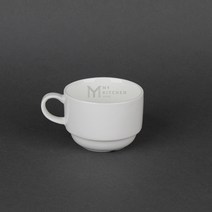 독일커피잔 뷔페 머그 커피잔 머그컵 도자기컵, 8.5 x 6cm, 화이트