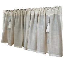 32평 33평 40평 24평 거실 커튼 나비주름 쉬폰커튼 American style beige cotton linen fabric short curtains for pocket