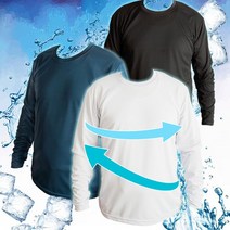 코오롱 쿨론 기능성 쿨 긴팔 티셔츠 라운드 냉감 아이스 냉장고 남녀공용-쿨론 긴팔 티셔츠