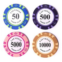 카지노 포커 트럼프 게임 숫자 칩 라스베가스 강원도 스타일 카지노칩 포커칩 게임칩, 10(스카이) 1EA