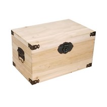 빈티지우드박스 수납함 정리함 우드 자물쇠 보관함 정리 나무 원목 소품, S 2 사이즈 27 19 11 cm, 목재 색상