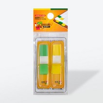 [엠플래그] 팝업플래그2색 POP4412 YG(44x12mm20매x2색), [2263990]옵션없음