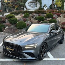 제네시스 G70 더뉴 바디킷 에어로파츠 카나드 (하드버전 블랙무광), 하드버전 사이드스컷