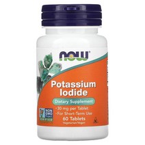 Now Foods (나우 푸드) 요오드 칼륨 30 mg 60 정