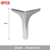 가구 테이블 다리 강한 로딩 금속 소파 침대 의자 철 책상 캐비닛 옷장 발 욕실 4 피스, [01] Bright silver