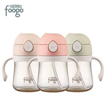 써모스 프리미엄 푸고 뉴트럴 유아용 PPSU 빨대컵 TKFG-280 280ml, TKFG-380_뉴트럴핑크