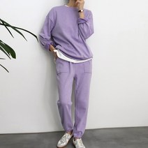 리즈와이 루즈핏 맨투맨 조거 팬츠 트레이닝 세트