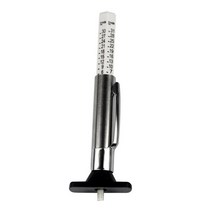 WENYAN 타이어 트레드 게이지(색상 구분) 정확한 측정 도구 - 범위: 1-25mm 흰색, 설명, 화이트, 플라스틱 스테인레스 스틸