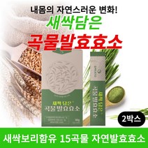 새싹담은 곡물효소 속편한 소화효소 15곡물 자연발효효소 분말 가루 탄수화물 단백질 지방 분해 효소 추천 최적의 역가수치 미숫가루맛 중년뱃살 다이어트 먹기편한 과립 스틱 30포, 30포 2개