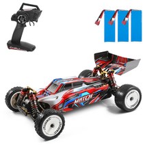 Wltoys XKS 104001 1/10 2.4GHz 고속 경주용 자동차 RC 카, 레드+배터리 3개