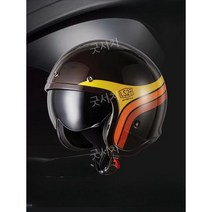 오픈페이스 오토바이 헬멧, 스켈레톤 나이트 블랙