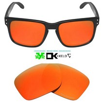 [3주년 이벤트/오늘 출발] 오클리 홀브룩 선글라스 파이어 레드 미러 교체렌즈 제주도 울릉도 포함, 파이어 레드(편광)