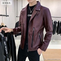 남성 캐주얼 라이더 레더 pu가죽 자켓 27