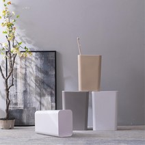 모던 인테리어 신혼 원터치 휴지통 주방 거실 공부방 사각휴지통 가게 원룸, 1개, XHL-4216(12리터 화이트)