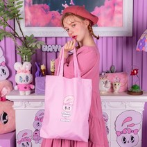 아트박스/데이라이프 데이라이프♥에스더버니 레터링 에코백 (핑크)