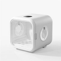 강아지드라이룸 강아지 털말리기 펫드라이룸 펫드라이기 스마트 애완 건조 상자 자동 고양이 건조기 개 헤어 드라이어 조용한 기계 50l 대용량 고양이 개 범용, 하얀