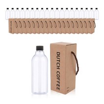 카페로메오 더치병 500ml 투명용기 20P+1병박스 20P 더치커피병 페트병 커피병 더치박스 더치커피 선물포장