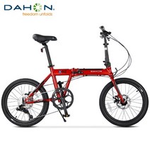 Dahon 접이식 자전거 FKA092 가변 속도 KONE 알루미늄 합금 20 인치 출퇴근, 빨간