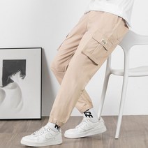 남자 카고 조거 팬츠 편한 작업복 고무줄 조커 바지 스트링 빅사이즈 힙한바지 밀리터리 코디 조커
