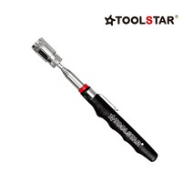툴스타 마그네틱 픽업툴 TS-MP30L LED라이트 자석청소기 볼트집게 강력 못제거 6단 810mm 알천마당