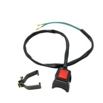 22mm 내구성 ATV 바이크 오토바이 듀얼 스포츠 쿼드 시작 호른 킬 오프 스위치 버튼 액세서리 컨트롤 핸들, 01 Red