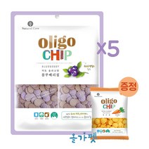 네츄럴코어 올리고칩 강아지간식 250g 5봉+45g, 5봉, 4. 블루베리