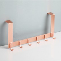 도어 코트 후크 튼튼한 알루미늄 합금 옷 걸이 35-45mm 두꺼운 문 걸이 코트 걸이 모자 랙 침실 주최자, 로즈 골드