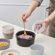 온반 도자기밥그릇 다이어트 작은밥공기 5Color, 1.잿빛