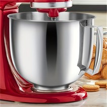 1pc.5.5 쿼트 스테인레스 스틸 믹싱 보울 KitchenAid 수직 믹서에 적합 4.5쿼트 및 5쿼트 가정용 모델 KitchenAid 믹서 액세서리 KitchenAid, 5QTbuxiugjiaobanguo