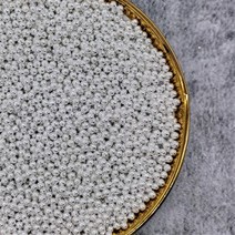 홈베이킹 베이킹도구 금속 골드 실버 캔디 비즈 디저트 베이킹 장식 생일 액세서리 토퍼 도구, 4mm, 10g