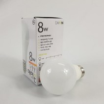 [0UK] 안정기 내장형 LED전구 E26 8W LED전구 볼전구 8W전구 LED조명 실내등23456ea, 8W  주광색, 상품선택
